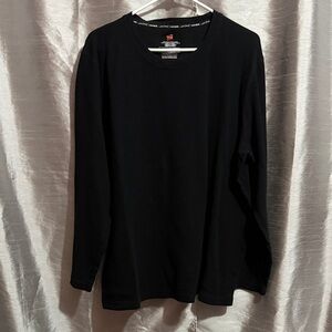 Hanes Men's Classic Black Long Sleeve Tee